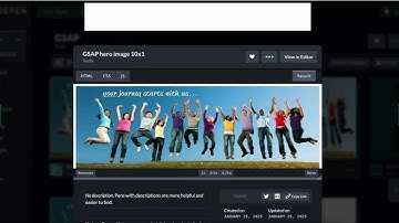 GSAP - Hero Section Image Stagger Animation - WordPress