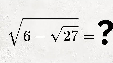 Can You Denest This CRAZY Nested Radical? The Answer Will Shock You.