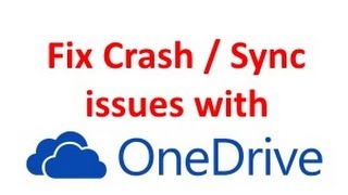 how to fix onedrive sync & crash issues