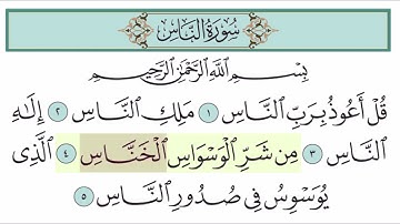سورة الناس آية (4)