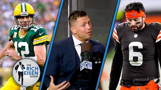 WWE Superstar The Miz on Whether Browns Should Pursue Rodgers or Stick with Baker | Rich Eisen Show