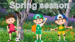 All about spring season for kids Weather season facts for kids video learning education.