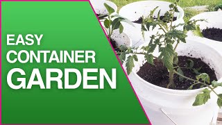 Simple Diy Bucket Garden For Growing Veggies