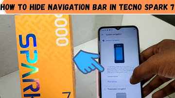 How to Hide Navigation Bar in TECNO SPARK 7 /tecno spark 7 pro| How To Hide  button Tecno Spark 7