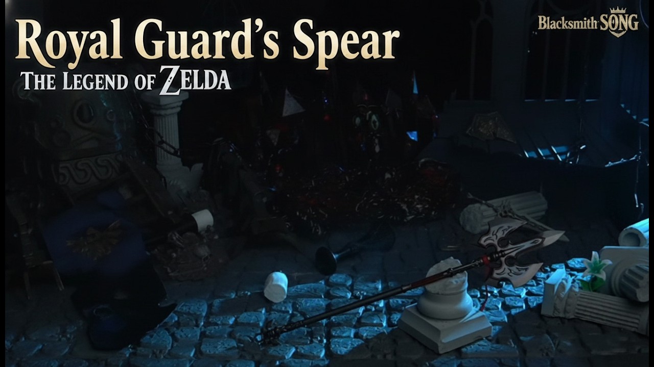 Royal Guard's Spear Replica – 21.5cm Die-Cast Metal | The Last Sentry — video still from the handmade miniature scene