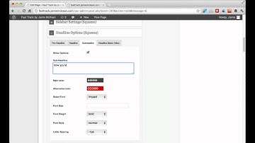 How to setup your squeeze page headlines properly inside optimize press