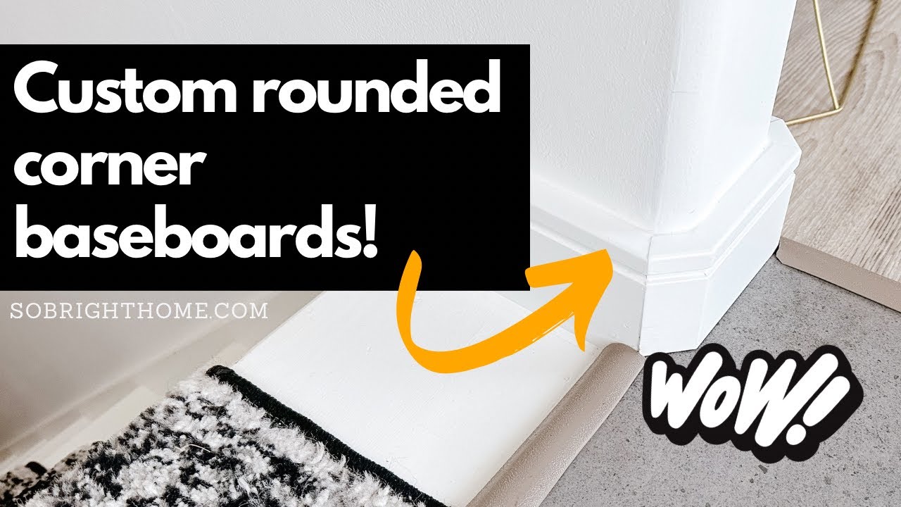 How to Cut Baseboards for Rounded Corners - YouTube
