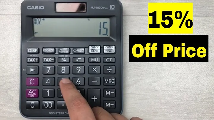 Easy Way to Calculate 15 Percent Off a Price on Calculator under 2 minutes