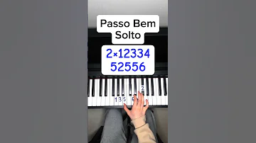 Passo Bem Solto Tutorial On Piano Piano Pianotutorial Tutorial Shorts 