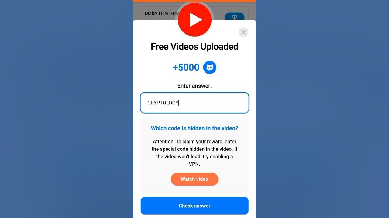 Free videos uploaded cats code 8 december earn online cats video code