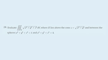Triple integral in a sphere between two cones - Problem 15.8.28 Cengage Calculus