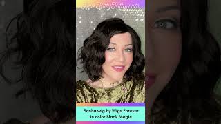 Sasha lace front monofilament part wig in Black Magic by Wigs Forever | HairKittyKitty | CysterWigs
