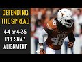 Defending the Spread with a 4-4 or a 4-2-5 - Pre snap Alignment