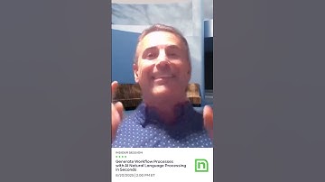 Upcoming Insider Session | Generate Workflow Processes w/ AI Natural Language Processing in Seconds
