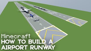 Minecraft - How To Build A Realistic Airport Runway | 1:5:1