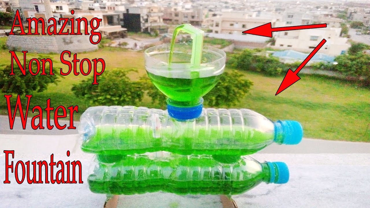 How to make a Non Stop Water Fountain at Home YouTube