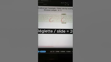 Règle à calcul / Slide rule - Division