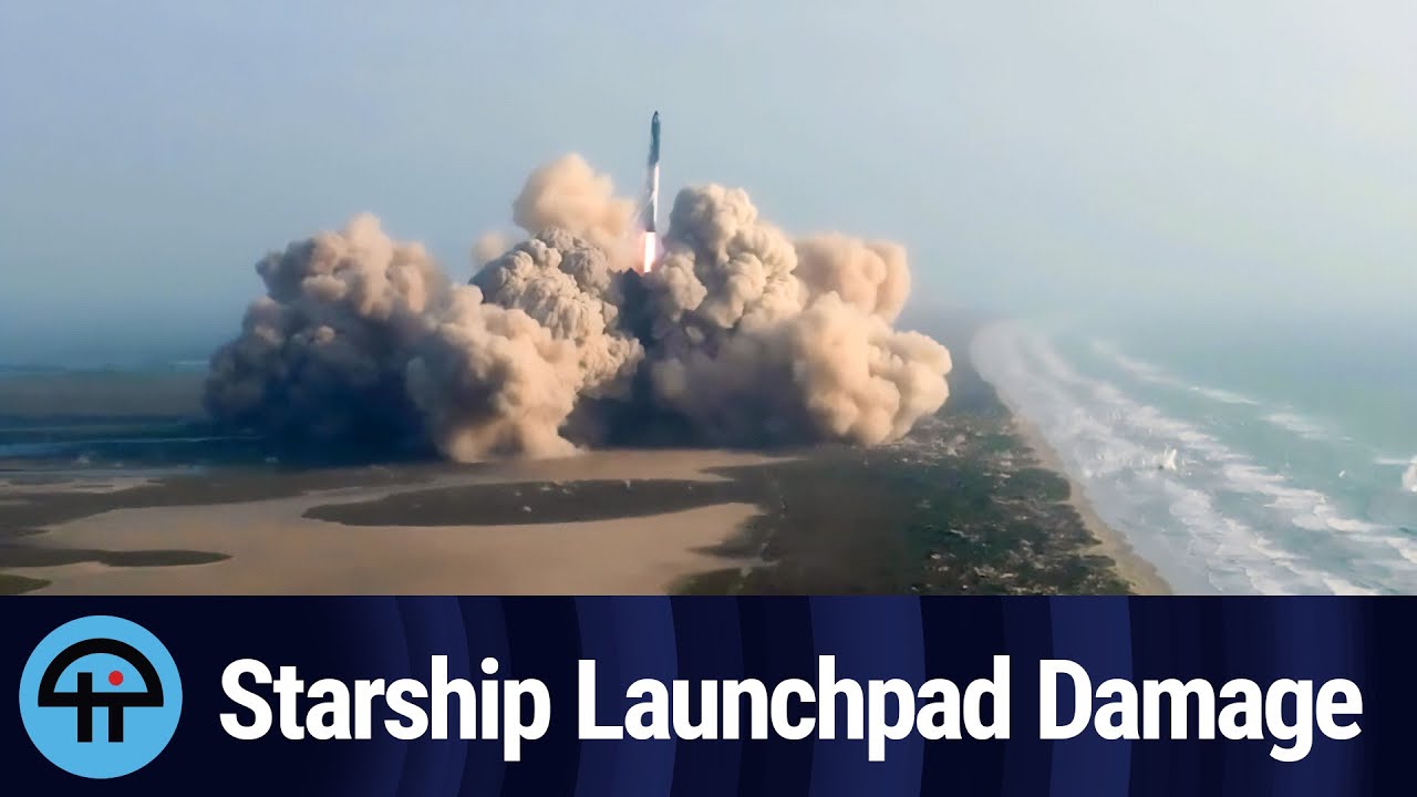 SpaceX Starship Launchpad Damage & Repairs YouTube