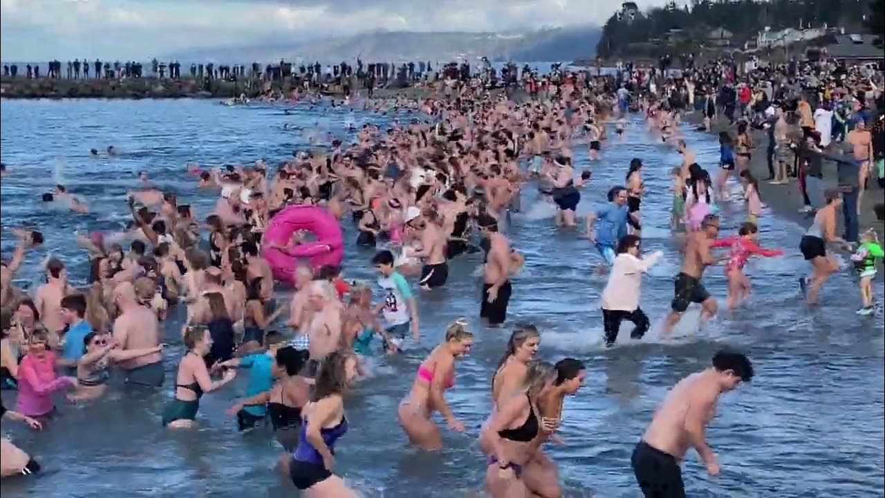 2023 Polar Bear Plunge in Edmonds YouTube