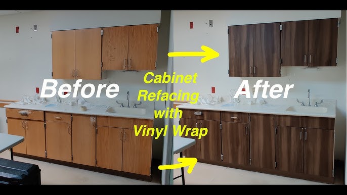 TUTORIAL: How to WRAP KITCHEN CABINETS with Cover Styl' Adhesive films? 