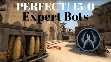 Counter Strike GO: Mirage vs Expert Ter Bots 60fps Competitive