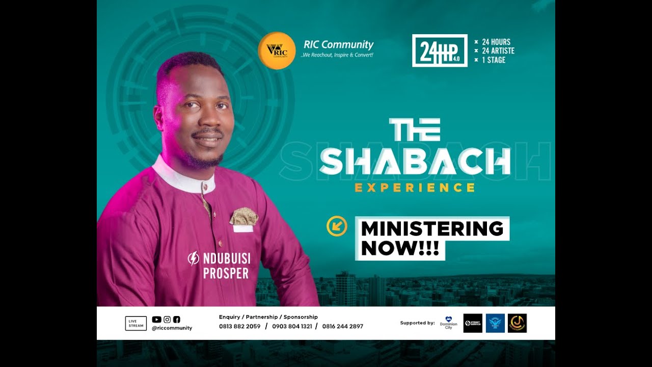 Ndubisi Prosper Ministering at 24hours Praise 4.0 - The Shabach Experience
