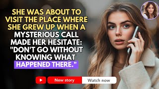 SHE WAS ABOUT TO VISIT THE PLACE WHERE SHE GREW UP WHEN A MYSTERIOUS CALL MADE HER HESITATE...