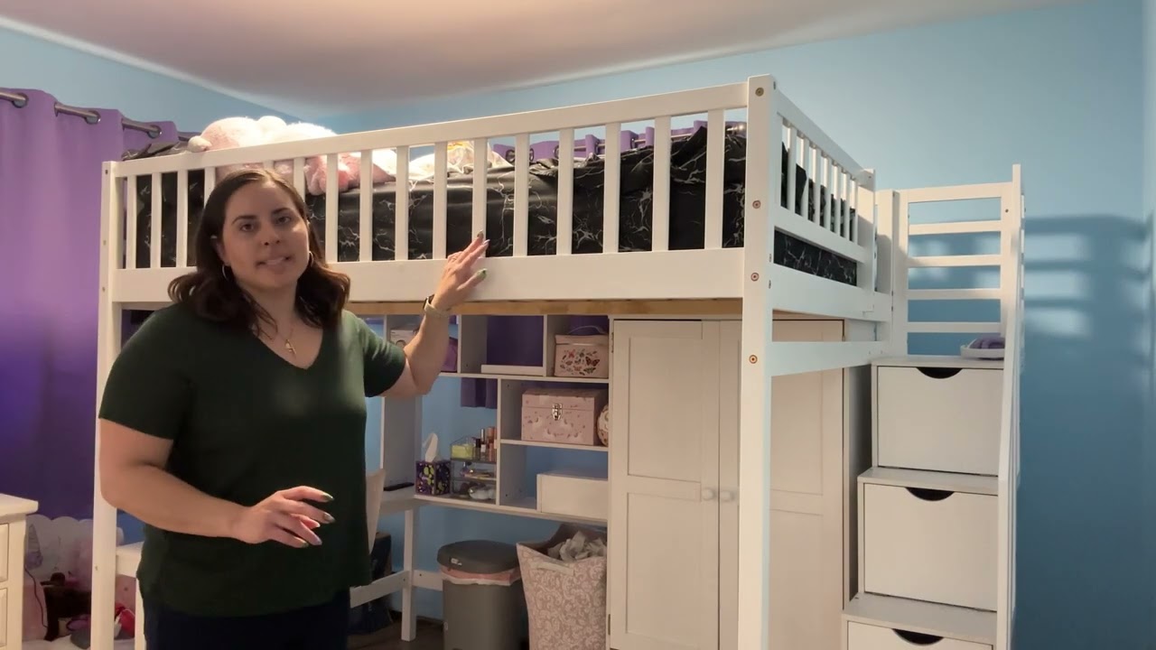 Watch BEFORE you buy a full loft bed for your kids!