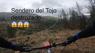 Bajamos por el Tojo….y sorpresa! Esta todo roto.