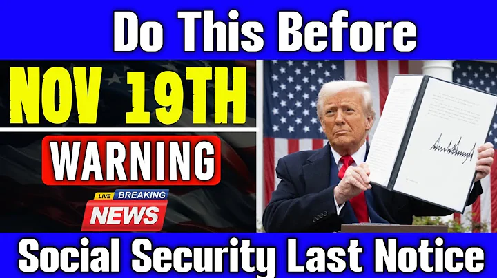 Social Security Warning — Important Step Before Nov 19th to Keep SSA, SSI & SSDI Payments!