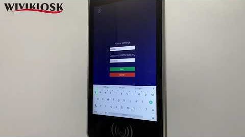 8 inch face recognition temperature measuring machine: to set company name on LAN (network) version