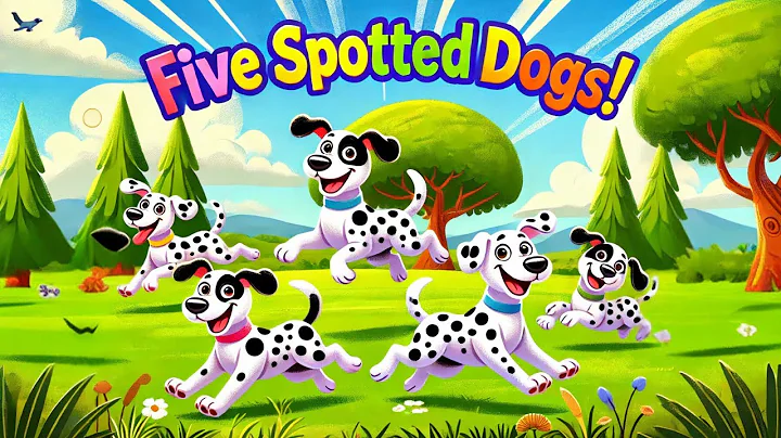 Five Spotted Dogs | Fun Counting Song for Kids 🎶🐾