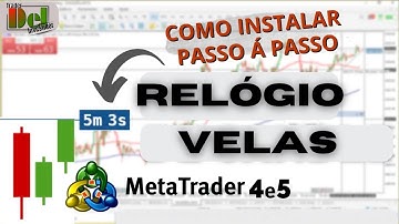 Como colocar Relógio Contador de Tempo de velas Candles no Meta Trader 5/4 HK50/FOREX PASSO Á PASSO