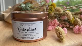 Contemplation, Rose Gold Fragrant Soy Tin