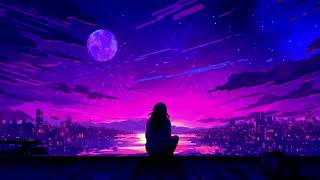 free, Girl looking at the city and fireworks HD