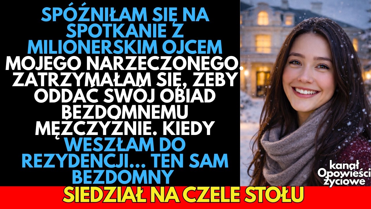 PODZIELIŁAM się kanapką z bezdomnym mężczyzną.Potem POZNAŁAM „samotnego milionera”,ojca narzeczonego