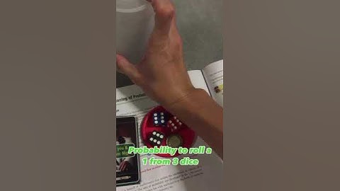 Math - Probability to roll a 1 from 3 dice