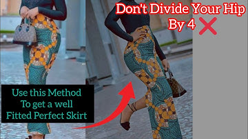 How to Cut and Sew a Perfect Skirt with Hip and Butt Contour (Beginner