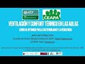 Ventilación y confort térmico en las aulas en tiempos de COVID-19: Sostenibilidad y la resiliencia.