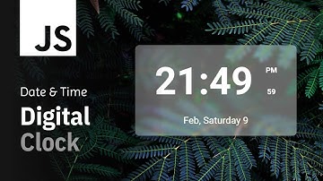 Javascript Digital Clock With Date Display | Quick Tutorial