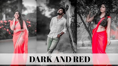 Lightroom Black And Red effect photo editing tutorial l Lightroom background colour change