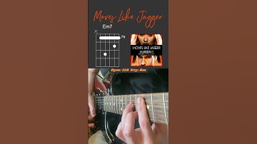 Thumbnail of ! 1st chord should be on 14th fret !  Moves Like Jagger - Maroon 5 | Guitar Chords | #shorts