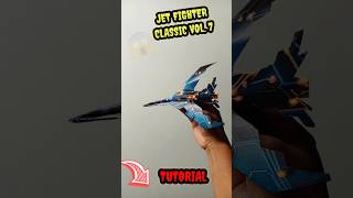 The FARTHEST Paper Jet EVER || JET FIGHTER CLASSIC VOL. 7 #diy #airplane #shorts
