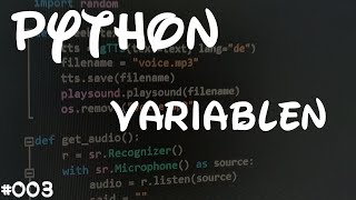 Python Variablen | Python Tutorial #003 | HobbyloserDev