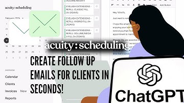 IN SECONDS Create a Follow Up/Reminder Email | ChatGPT & Acuity Scheduling