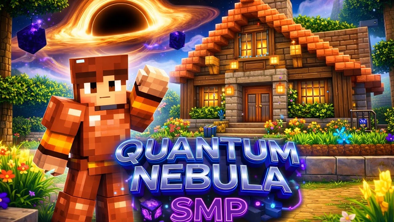 Quantum Nebula SMP Ep 1 🚀 Starter House + Copper Armor in Minecraft ...
