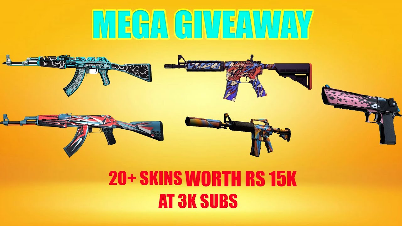 CSGO LIVE INDIA! | GIVEAWAY OF WORTH RS 15K CSGO SKINS | 80 Left fo 3k ...