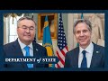 Secretary Blinken meets with Kazakhstani Foreign Minister Mukhtar Tileuberdi
