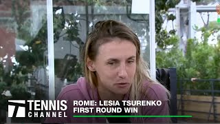 Lesia Tsurenko Talks About Her First Round Win And Her Appreciation For Italy | Rome First Round