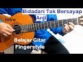 Anji Bidadari Tak Bersayap (Intro) - Belajar Gitar Fingerstyle Untuk Pemula